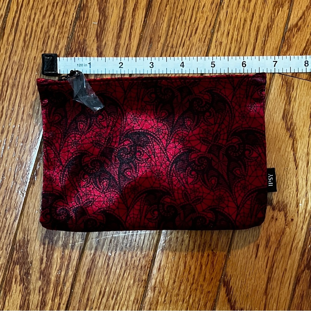 Velvet red and black Ipsy bag